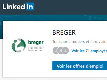 Transports BREGER est sur LinkedIn, suivez-nous